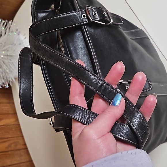 Coach Genuine Leather Large Shoulder Tote Bag LEATHER WEAR - Picture 10 of 17